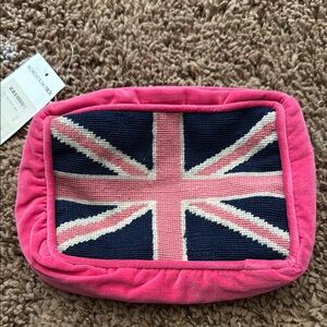 Jonathan Adler British flag needlepoint pouch!